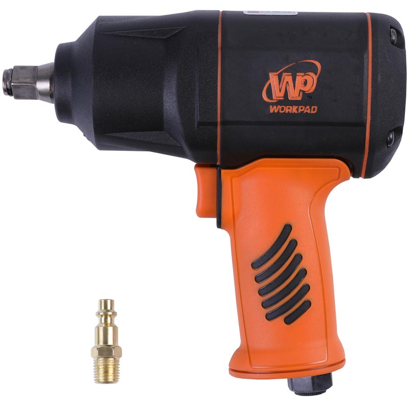 WP WORKPAD WORKPAD 1/2-Inch Composite Air Impact Wrench with Twin Hammers, Pneumatic Tools - Image 1